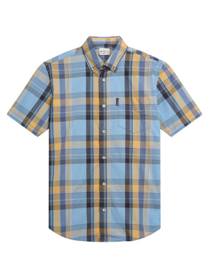 Blue Block Check Shirt
