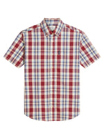 Load image into Gallery viewer, Bordeaux Oversized Check Shirt
