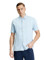 Load image into Gallery viewer, Blue Textured Polo Shirt
