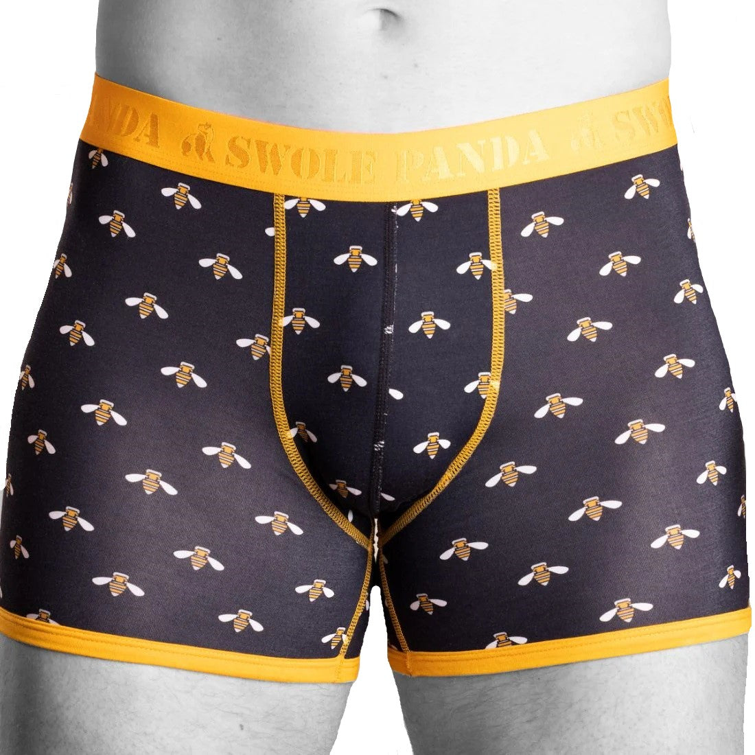 Swole Panda Bumble Bee Bamboo Boxers