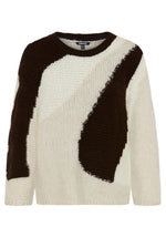 Load image into Gallery viewer, Beige Abstract Knit Sweater
