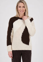 Load image into Gallery viewer, Beige Abstract Knit Sweater
