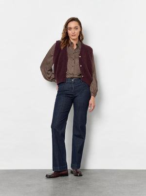 Blue Wide Leg Jeans