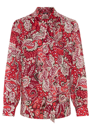 Red Paisley Blouse