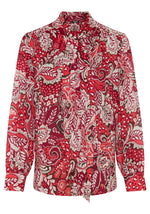 Load image into Gallery viewer, Red Paisley Blouse
