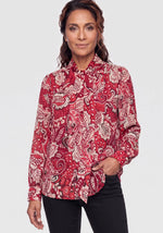 Load image into Gallery viewer, Red Paisley Blouse
