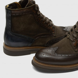 Ambitious BTR Brogue Boots Green