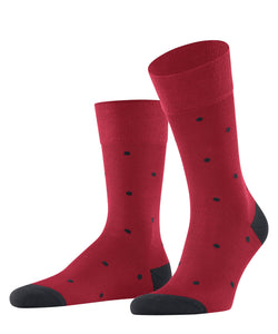 Falke Soft Cotton Dot Socks Red