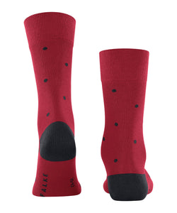 Falke Soft Cotton Dot Socks Red