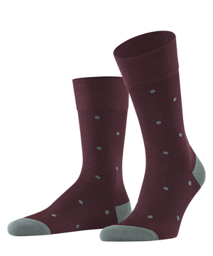 Wine Dot Socks