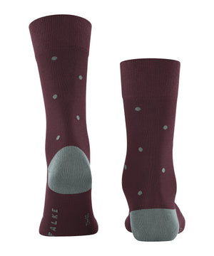 Wine Dot Socks