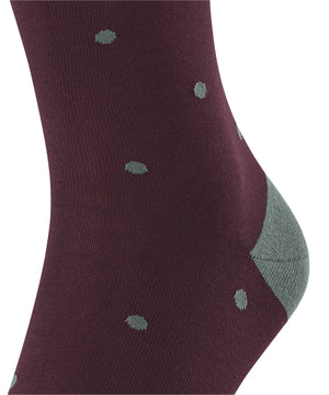 Wine Dot Socks