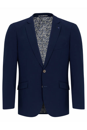 Navy Textured Damon Jacket