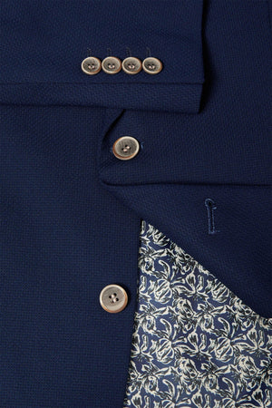 Navy Textured Damon Jacket