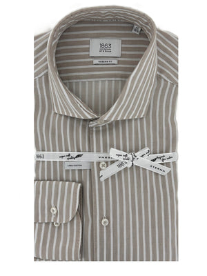 Beige Linen Blend Shirt