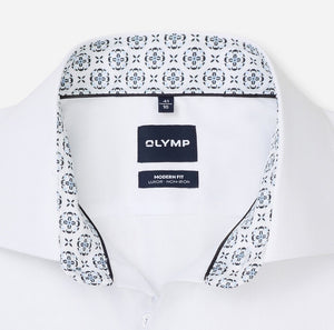 White Modern Fit Shirt