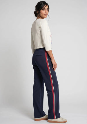 Ink Side Stripe Jersey Trouers
