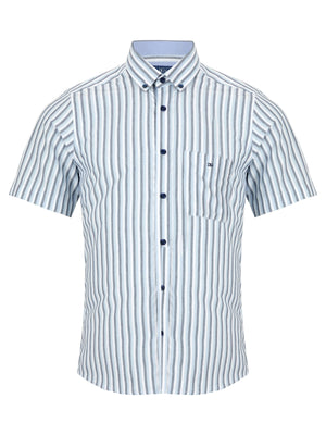 Blue Stripe Short Sleeve Shirt