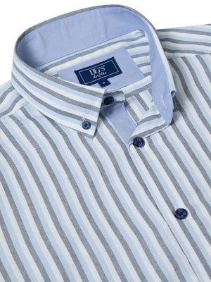 Blue Stripe Short Sleeve Shirt