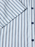 Load image into Gallery viewer, Blue Stripe Short Sleeve Shirt
