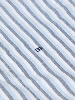 Blue Stripe Short Sleeve Shirt