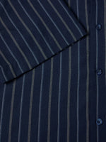 Load image into Gallery viewer, Navy Stripe Short Sleeve Shirt
