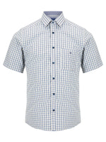 Load image into Gallery viewer, Camel Check Short Sleeve Shirt
