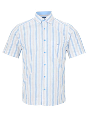 Blue Stripe Short Sleeve Shirt