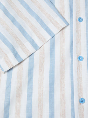 Blue Stripe Short Sleeve Shirt