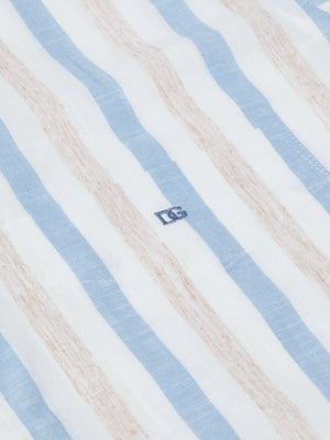 Blue Stripe Short Sleeve Shirt