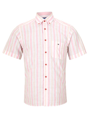 Pink Stripe Short Sleeve Shirt