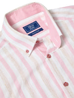 Load image into Gallery viewer, Pink Stripe Short Sleeve Shirt
