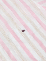 Load image into Gallery viewer, Pink Stripe Short Sleeve Shirt
