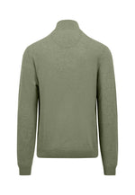 Load image into Gallery viewer, Fynch Hatton Merino Cashmere Half Zip Sweater Green
