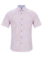 Load image into Gallery viewer, Red Check Short Sleeve Shirt

