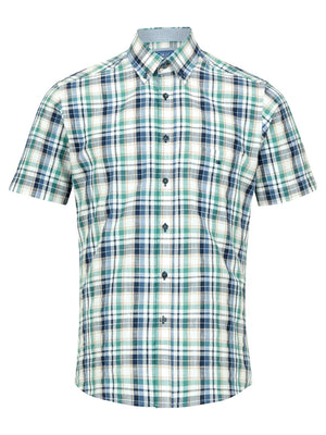 Green Check Short Sleeve Shirt