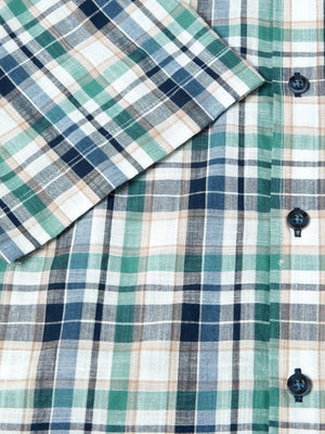 Green Check Short Sleeve Shirt