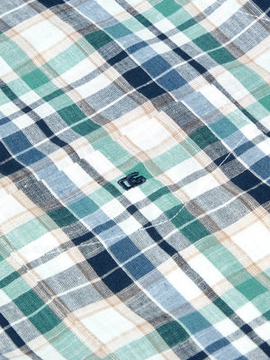Green Check Short Sleeve Shirt