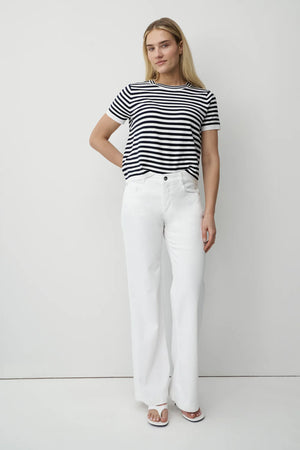 White Mila Wide Leg Jeans