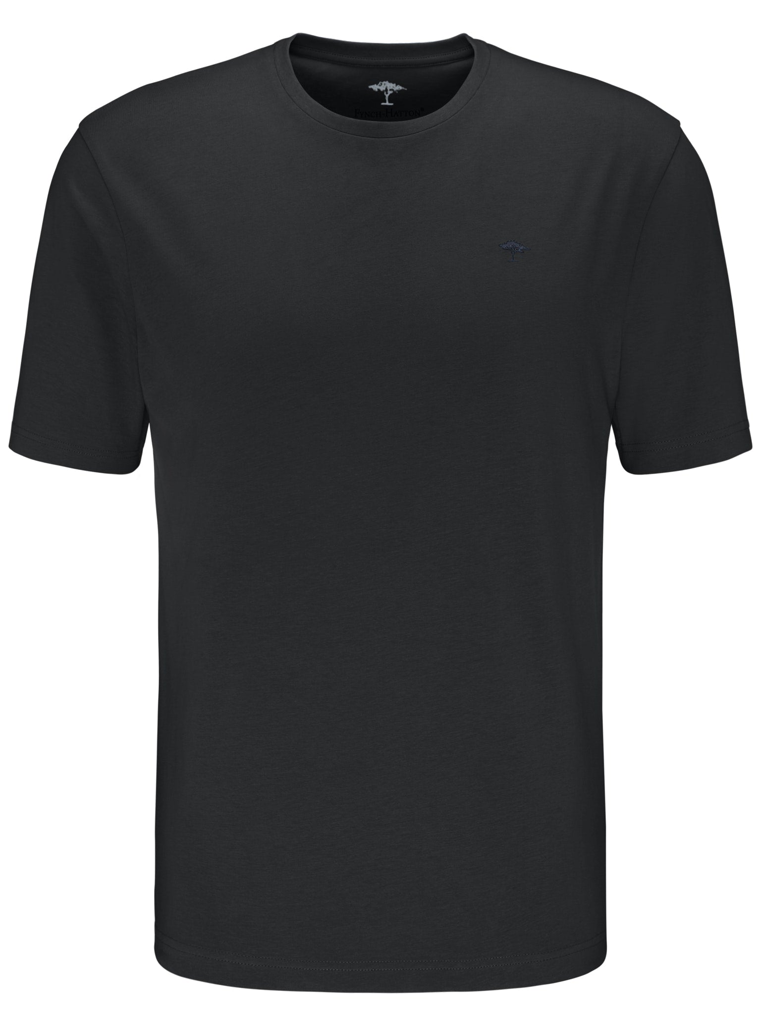 Fynch Hatton Superfine Cotton T-Shirt Black