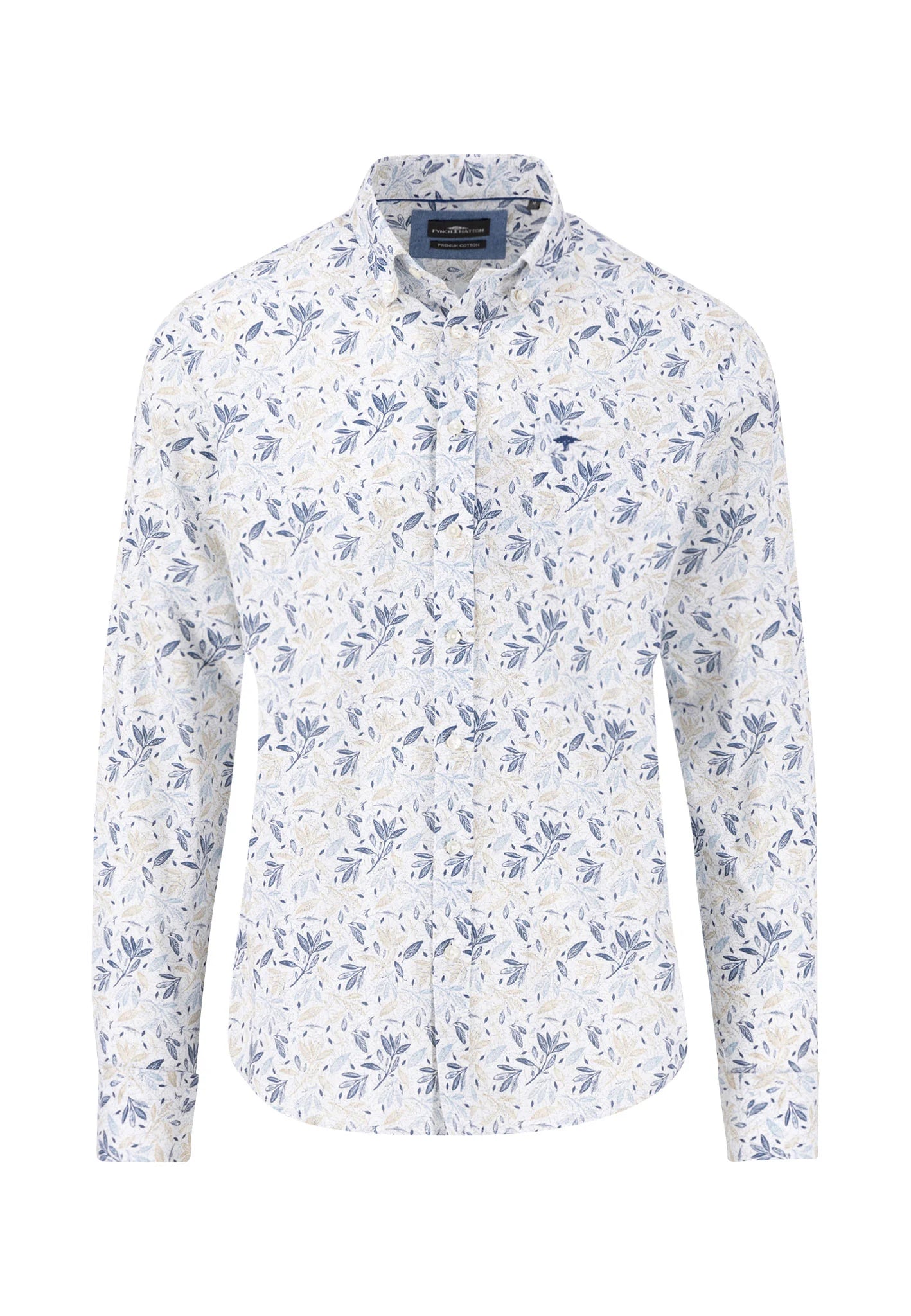 Blue Floral Print Shirt