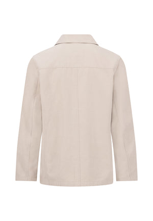 Stone Twill Worker Jacket