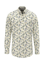 Load image into Gallery viewer, Yellow Slub Flower Print Shirt
