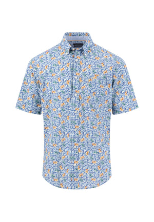 Flower Print Short Sleeve Shirt