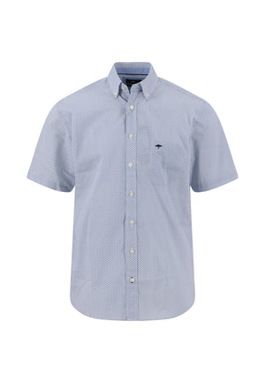 Blue Minimal Print Shirt