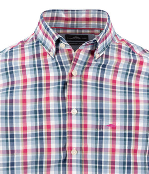 Grape Check Button Down Shirt