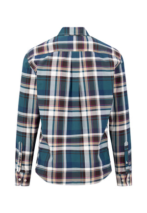 Teal Oxford Check Shirt
