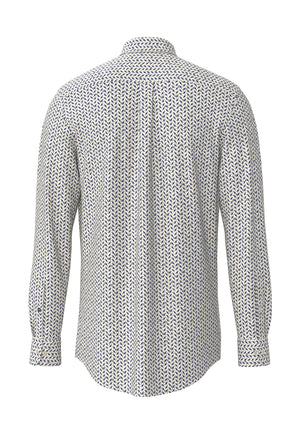 Blue Graphic Print Shirt