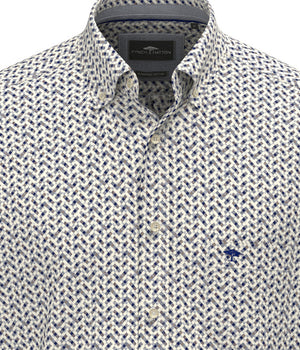 Blue Graphic Print Shirt