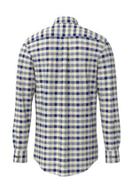 Load image into Gallery viewer, Blue Check Herringbone Shirt
